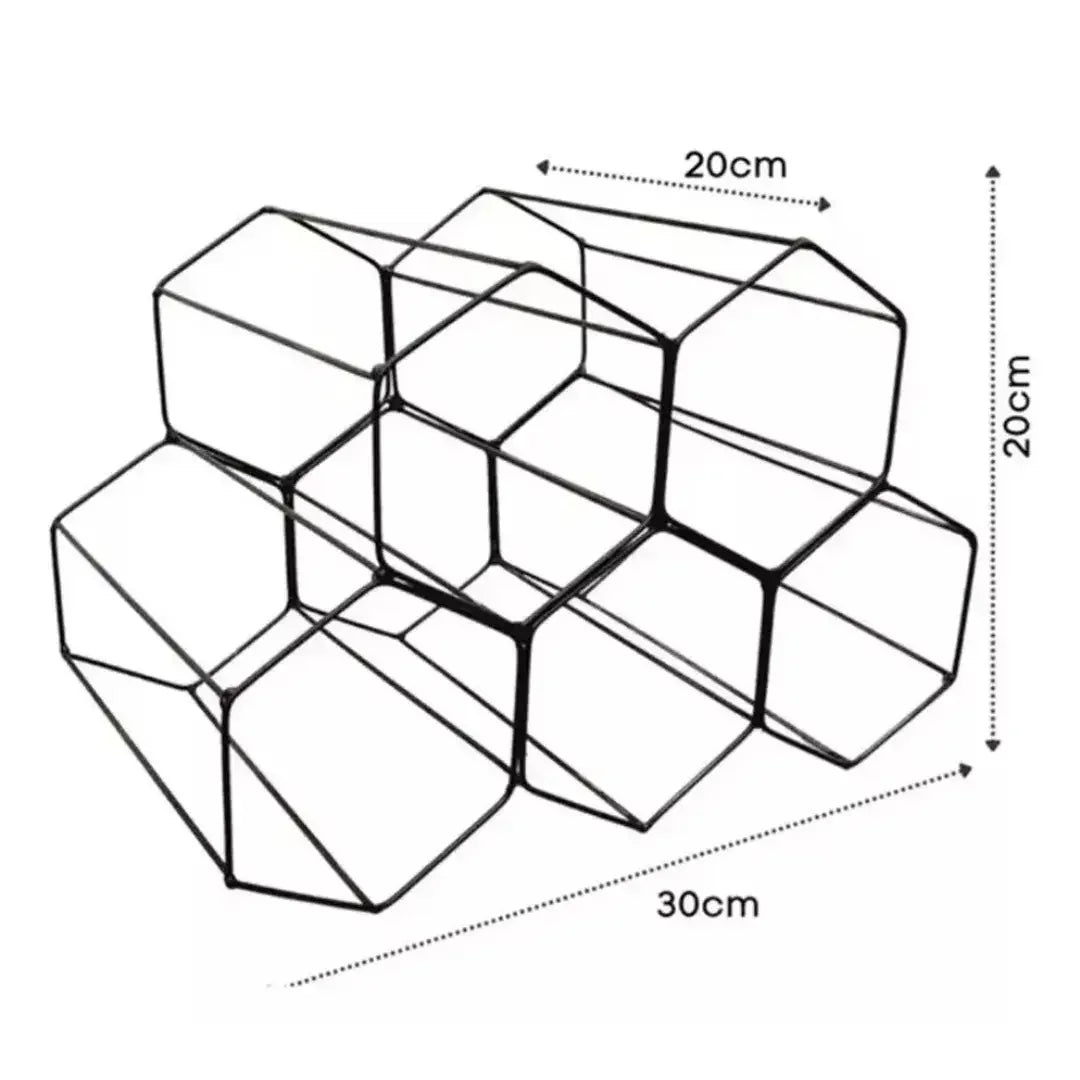 Suporte Adega de Vinho Aramado para 5 garrafas
