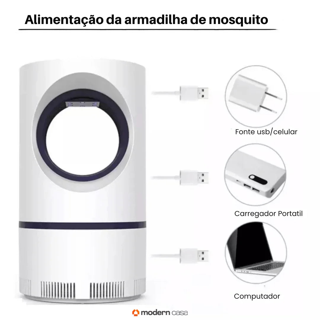 Armadilha Mata Mosquito Ultravioleta