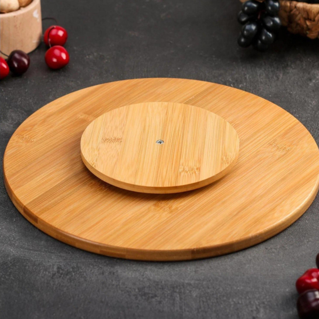 Tábua de Mesa em Bambu Giratóra