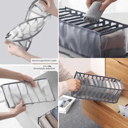 Organizador Tipo Colmeia para Roupas Íntimas Kit 3 Peças