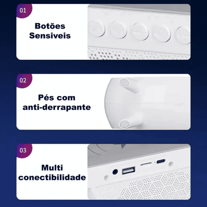 Luminária Com Carregador Multifuncional