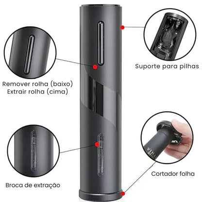 Abridor de Vinho Elétrico Automático