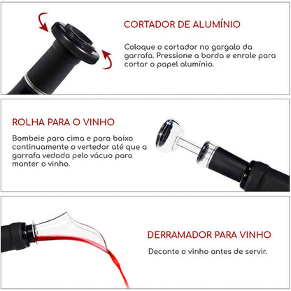 Abridor de Vinho Elétrico Automático