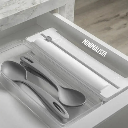 Organizador de Rolos Papel Filme Alumínio Duplo Clear