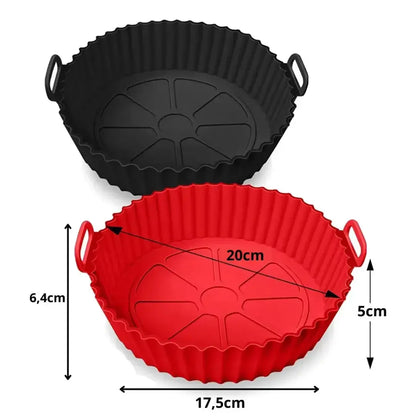 Forma de Silicone Reutilizável para AirFryer