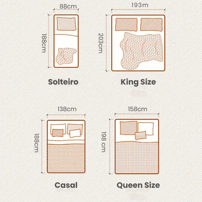 Jogo de Lençol 400 Fios Micro Percal Ponto Palito