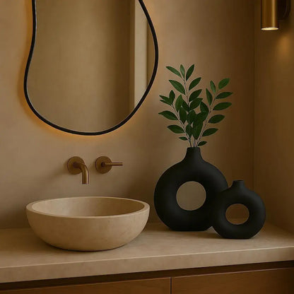 Kit 2 Vasos Redondos Donut