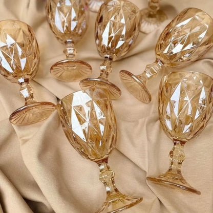 Jogo de Taças Diamond 6 peças Ãmbar