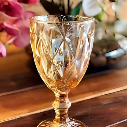 Jogo de Taças Diamond 6 peças Ãmbar