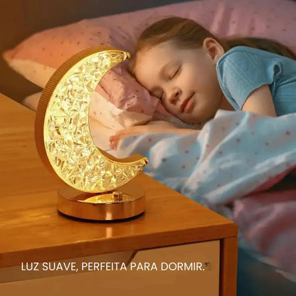Luminária Lua Led Touch Recarregável