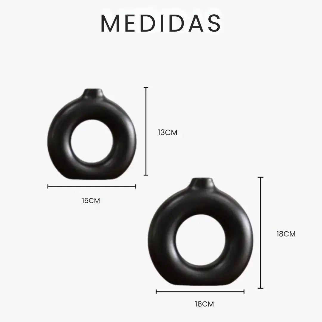 Kit 2 Vasos Redondos Donut