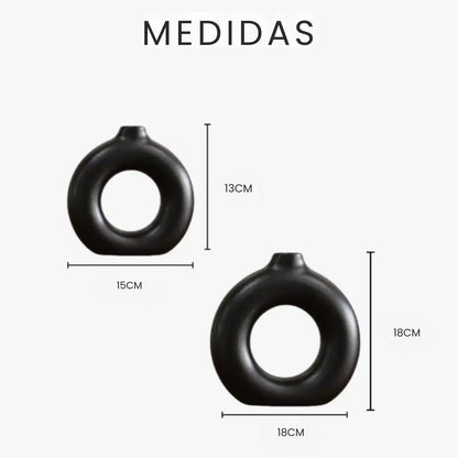 Kit 2 Vasos Redondos Donut