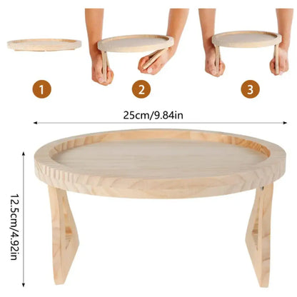 Bandeja Dobrável para Braço de Sofá