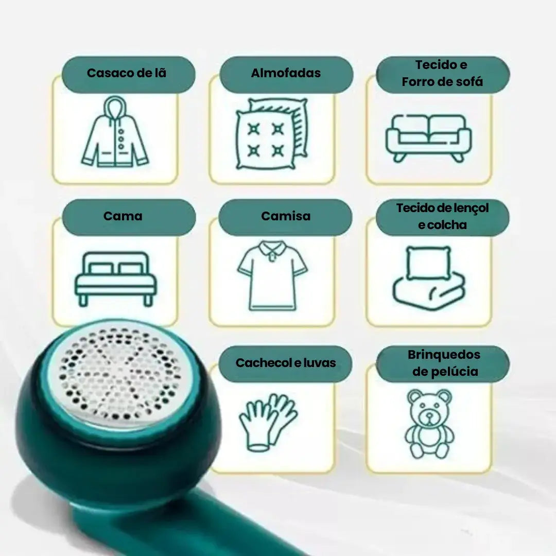 Aparador de Bolinhas e Pelos Elétrico Portátil