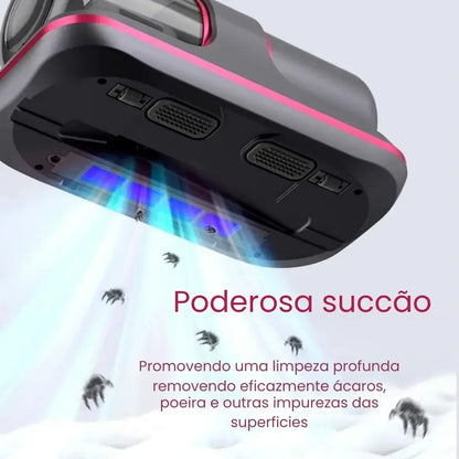 Aspirador Portátil Anti-Ácaro Esterilização UV Sem Fio