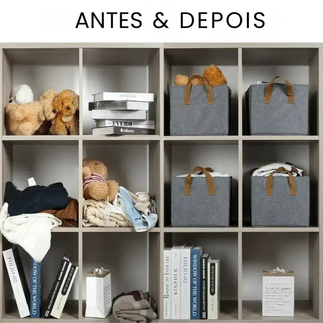 Caixa de Armazenamento Organizadora Dobrável