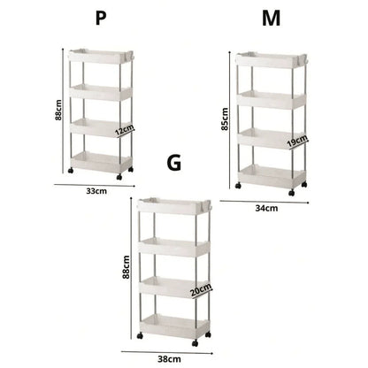 Carrinho Organizador Multiuso Com Rodinhas