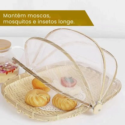 Cesto Porta Pães de Bambu