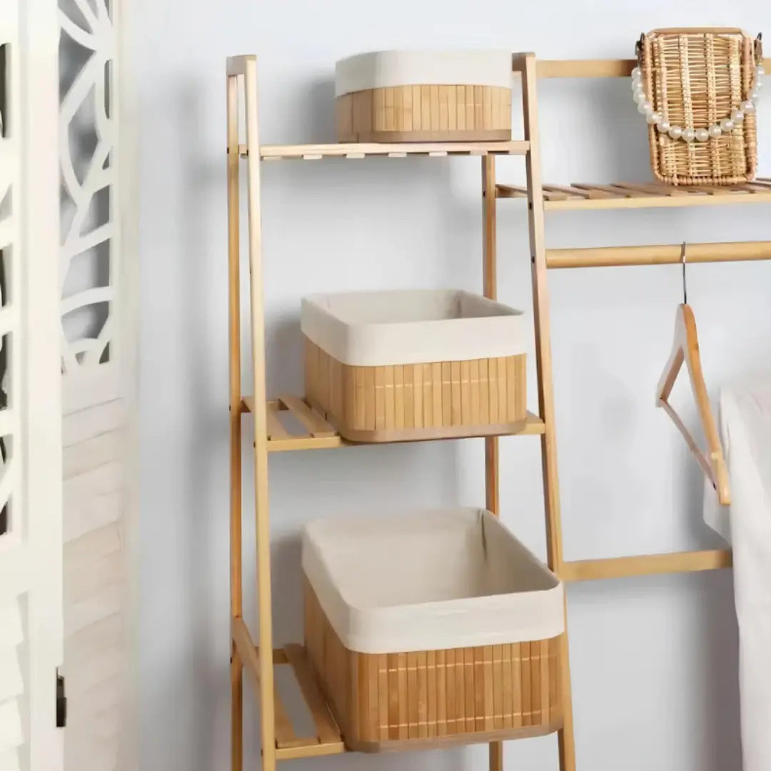 Cestos Organizadores de Bambu Kit 3