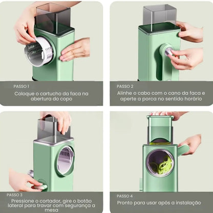 Cortador de Legumes Multifuncional 3 em 1