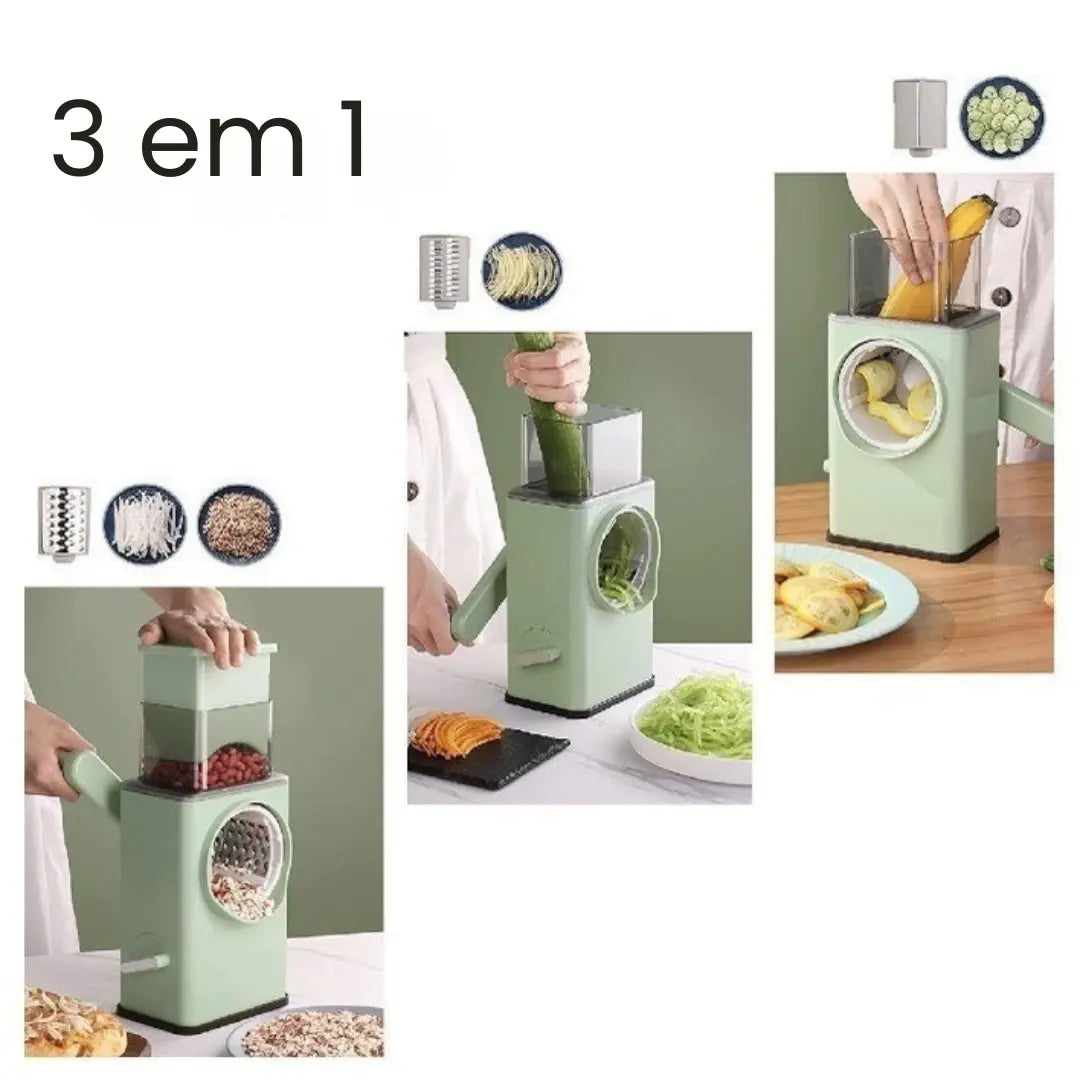 Cortador de Legumes Multifuncional 3 em 1
