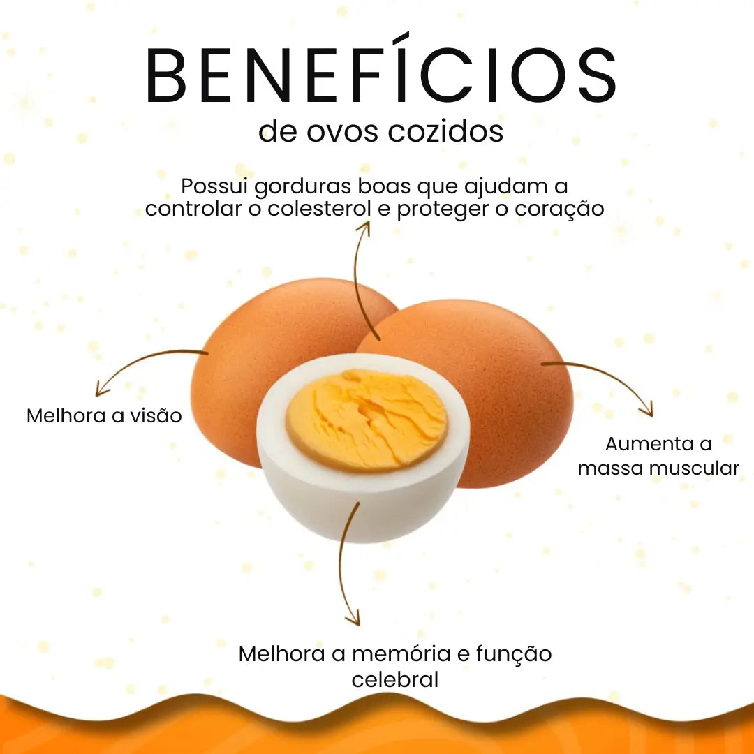 Cozedor Elétrico de Ovos e Legumes Multifuncional