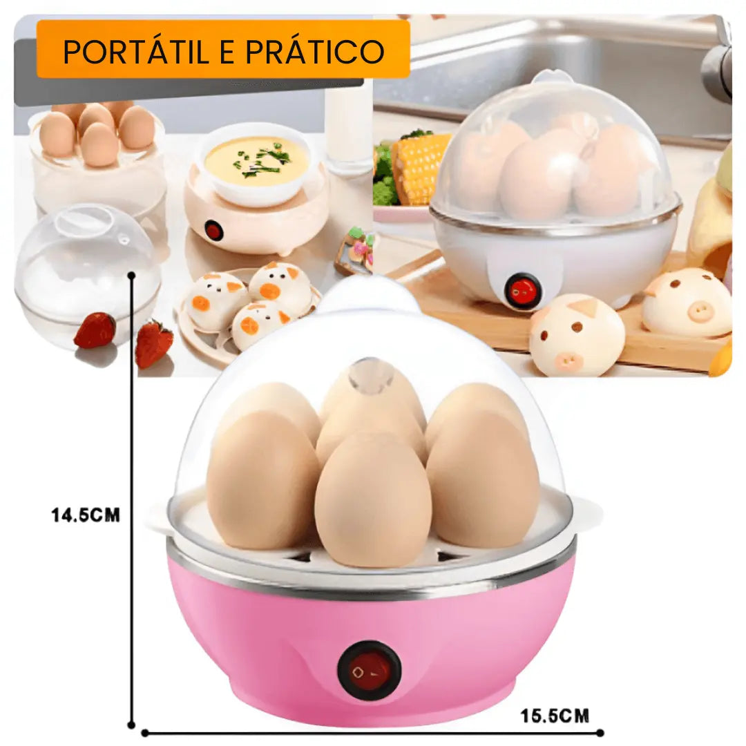 Cozedor Elétrico de Ovos e Legumes Multifuncional