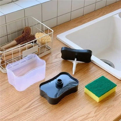 Dispenser Detergente 2 em 1 com Porta Esponja