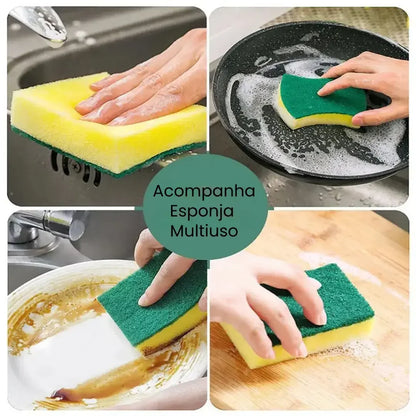 Dispenser Detergente 2 em 1 com Porta Esponja