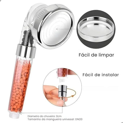 Ducha de Alta Pressão com Filtragem Iônica