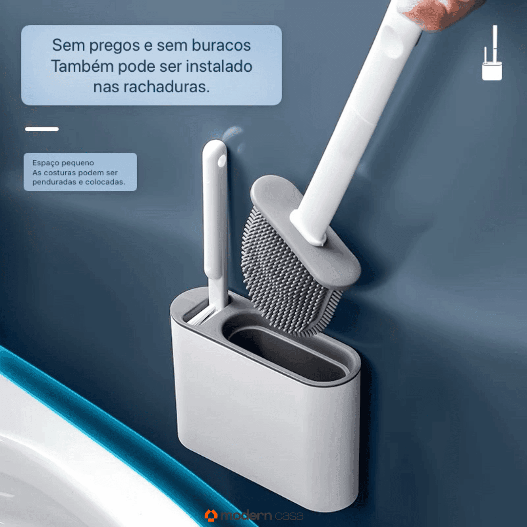 Escova de Limpeza Sanitária Silicone 2 em 1