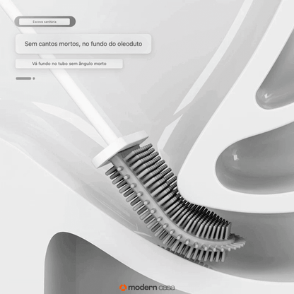 Escova de Limpeza Sanitária Silicone 2 em 1