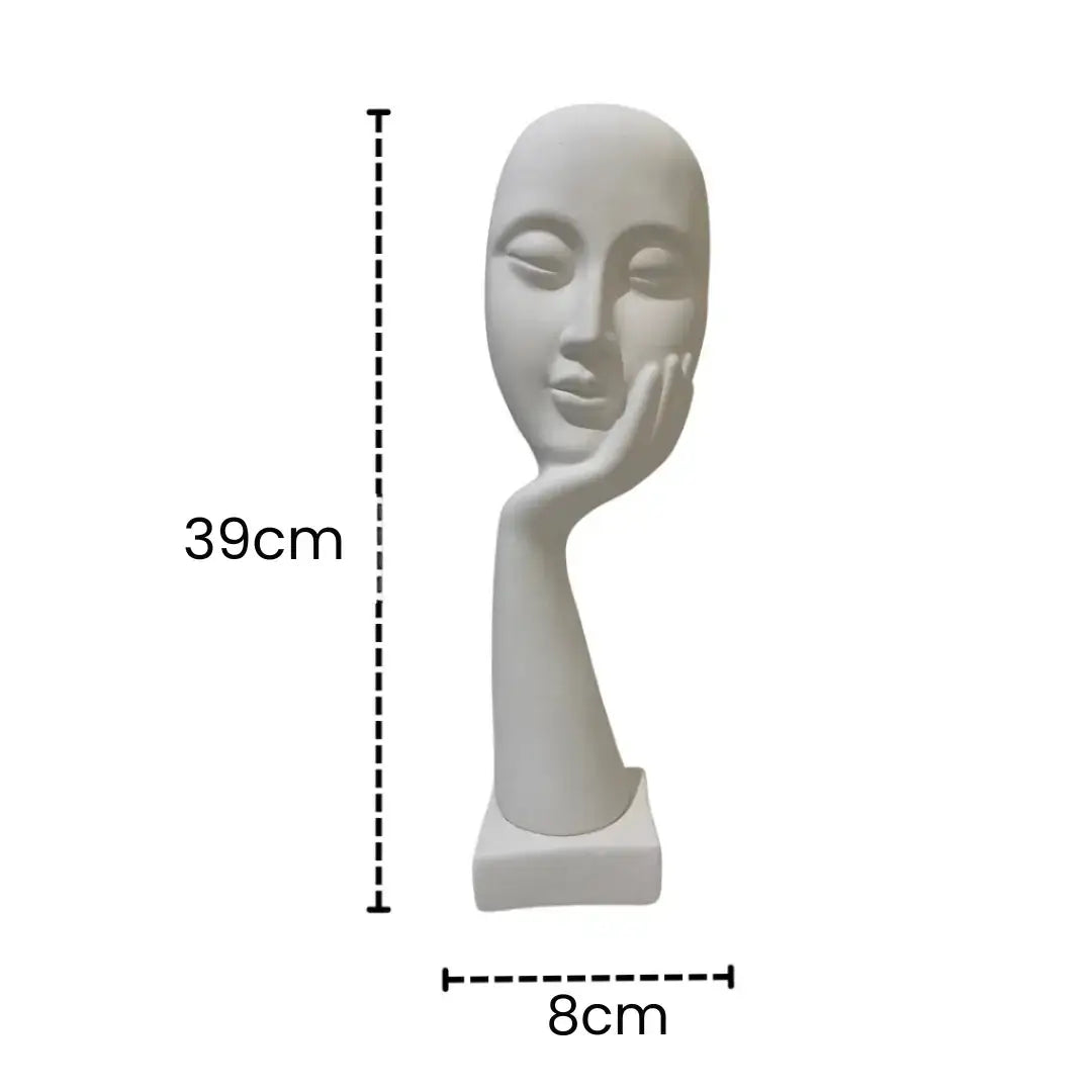 Escultura Decorativa Mão na Face