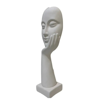 Escultura Decorativa Mão na Face