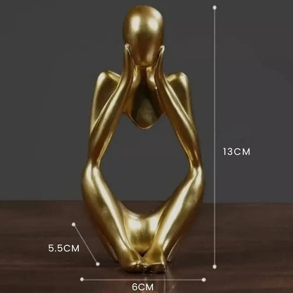 Escultura Trio Decorativo Pensador Abstrato