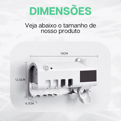 Esterilizador de Escova Dental UV e Dispensador de Pasta