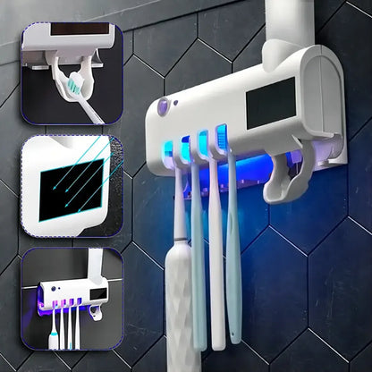 Esterilizador de Escova Dental UV e Dispensador de Pasta