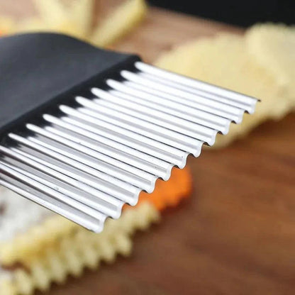 Faca Fatiadora de Legumes Ondulados