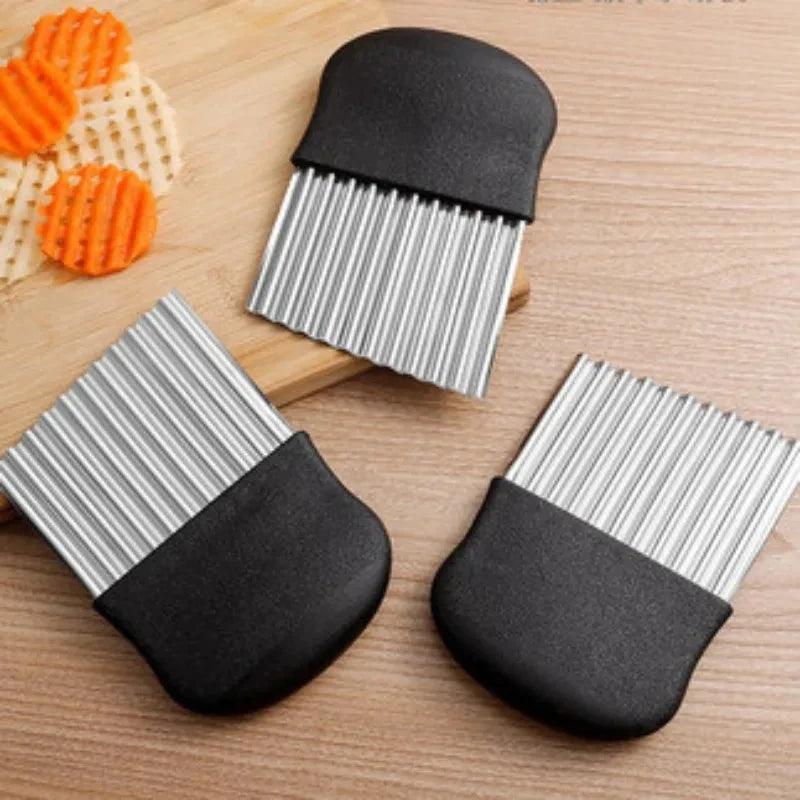 Faca Fatiadora de Legumes Ondulados