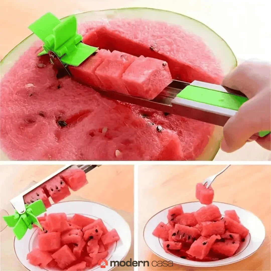 Fatiador E Cortador De Melancia Em Cubos Inox