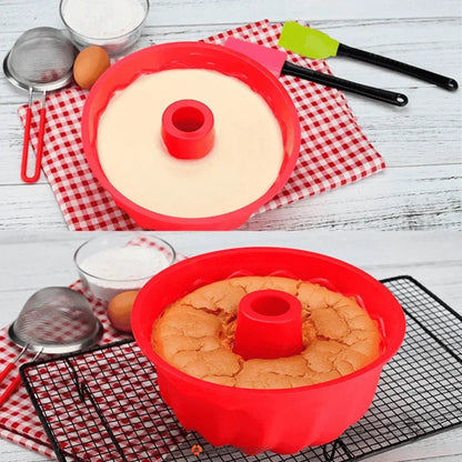 Forma Silicone Antiaderente Para Bolos e Pudins