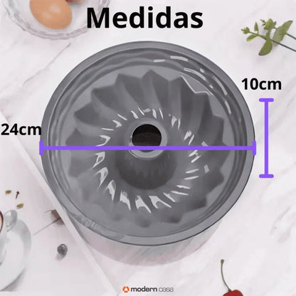 Forma Silicone Antiaderente Para Bolos e Pudins