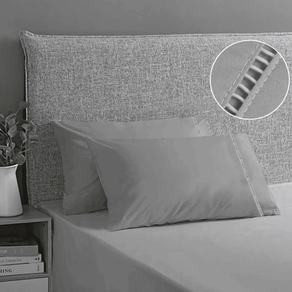 Jogo de Lençol 400 Fios Micro Percal Ponto Palito