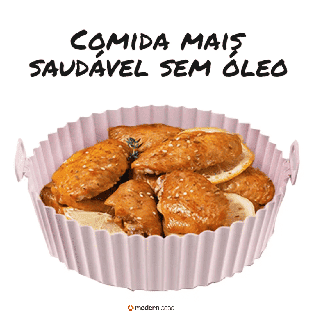 Kit 6 Formas Airfryer Silicone Antiaderente