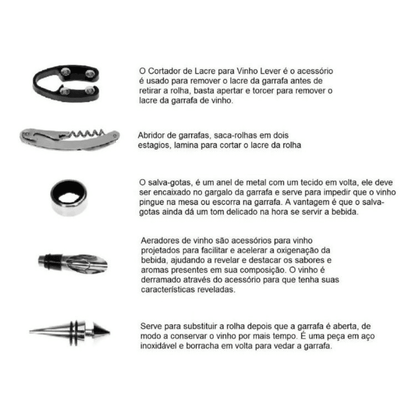 Abridor de Vinhos Kit em Formato de Livro