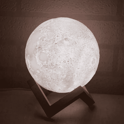 Luminária De Lua Cheia 3D Led