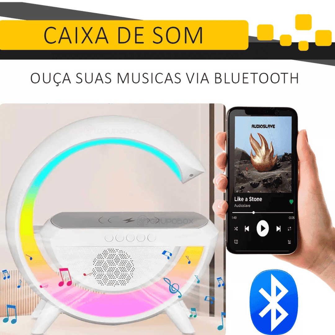 Luminária Com Carregador Multifuncional