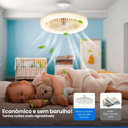 Luminária Ventilador de Teto com Controle Remoto