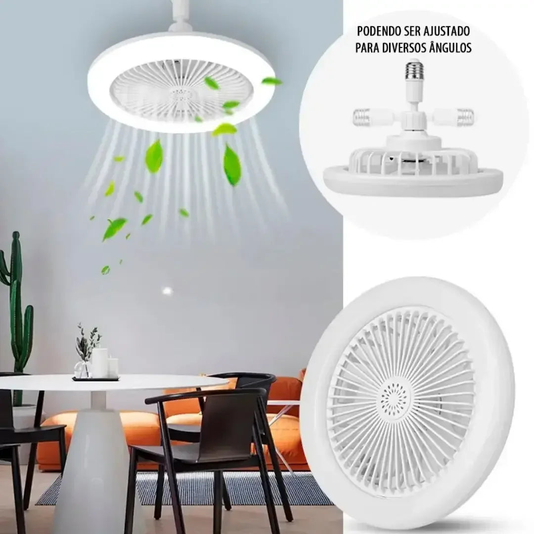 Luminária Ventilador de Teto com Controle Remoto