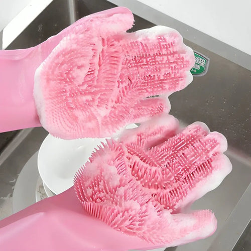 Luva de Limpeza em Silicone Multiuso